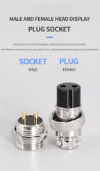 GX16 Gold Plated Butt TYPE Wire Connector 2/3/4/5/6/7/8/9/10 Pin soldering Male&Female Socket Plug Aviation Fixed Connectors