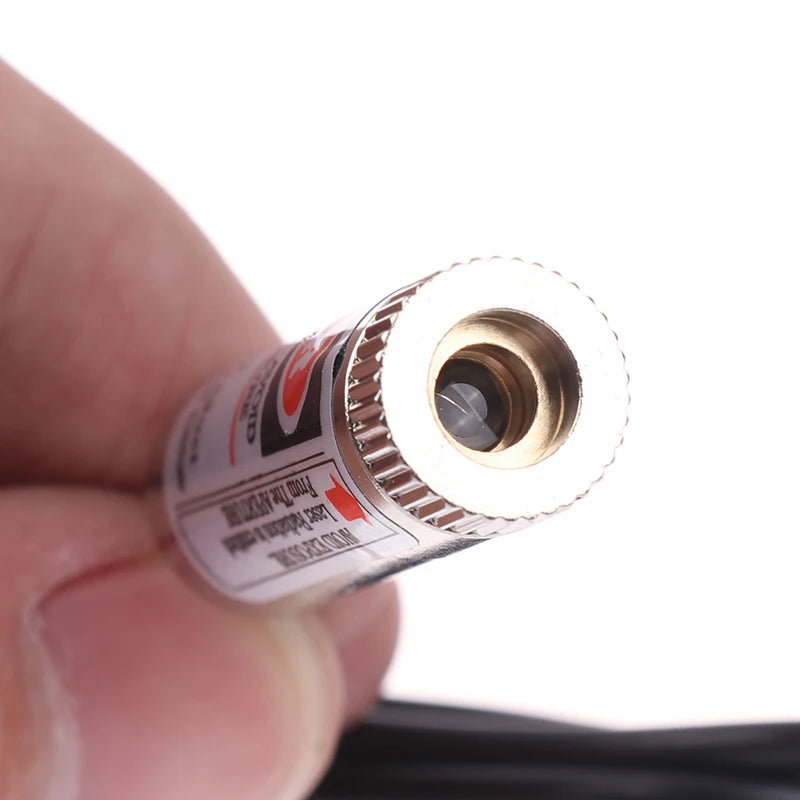 12mm 5mw Adjustable Focus Red Diode Industrial Laser Module Positioning Copper Head With USB Line 650nm Dot Line Cross