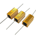 1pcs RX24 5W  Aluminum Power Metal Shell Case Wirewound Resistor 10/22/33/47/50/60/80/100/200/220/330/470/500 ohm 0.1R - 300K