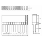 5pcs 2.54mm Pitch PC104 20 40 64 80 Pin 2x10 2x20 2x32 2x40 Long Double Row Straight Female Header Socket Connector For Arduino