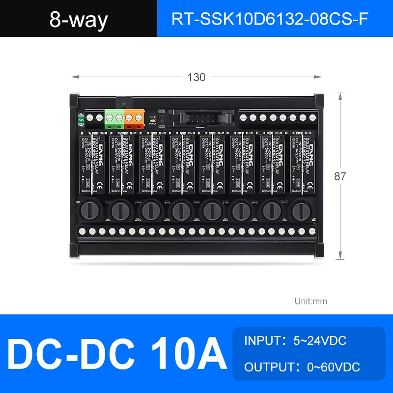 ENMG Solid State Relay Module 5-24V DC Solid State Non-Contact Relay Module DC Control AC/DC 220V Wide Voltage Constant Current