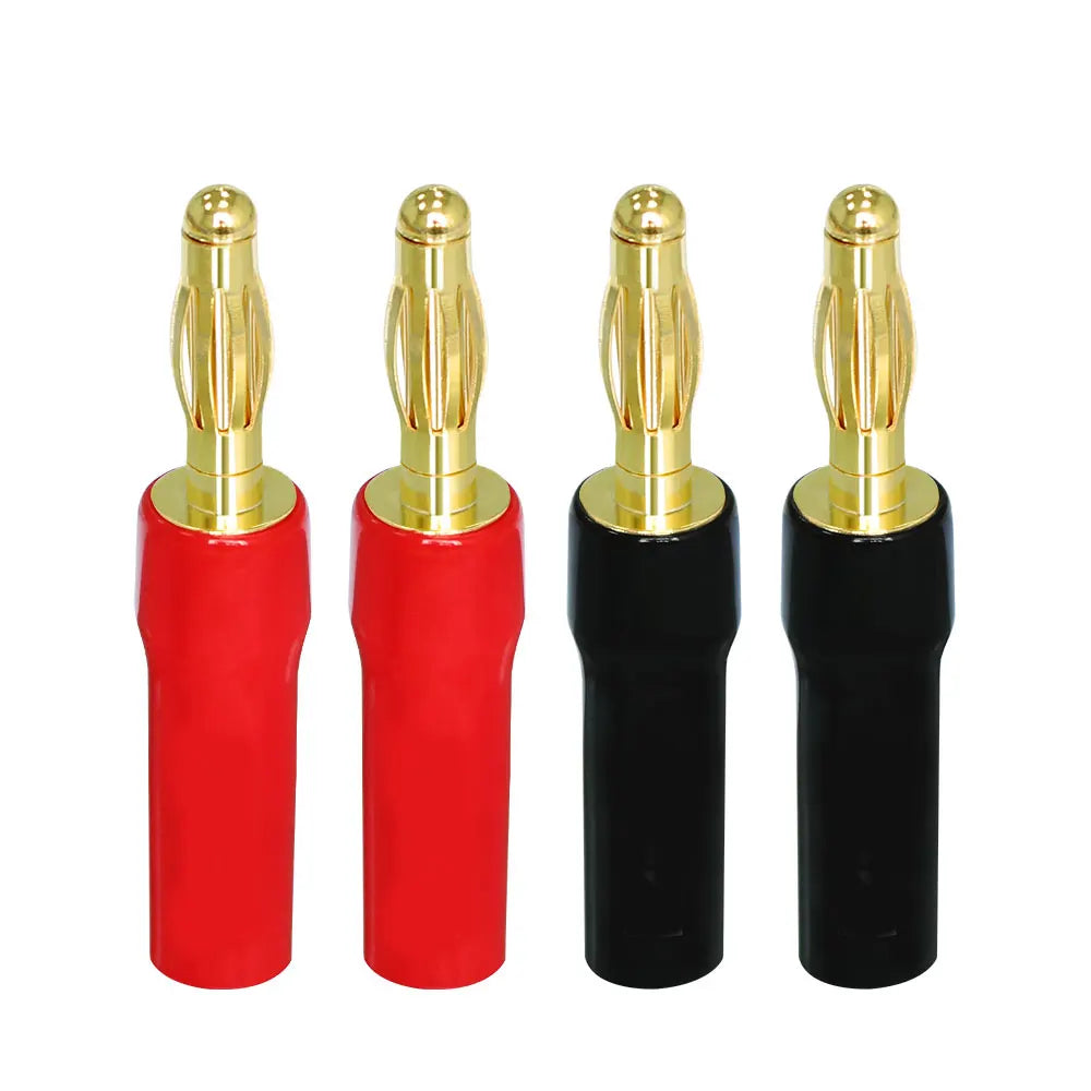 Musical Sound Banana Plugs for Speaker HI-FI Wire Audio Adapter Jack Amplifiers Connector for Speaker Stereo Cable