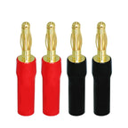 Musical Sound Banana Plugs for Speaker HI-FI Wire Audio Adapter Jack Amplifiers Connector for Speaker Stereo Cable