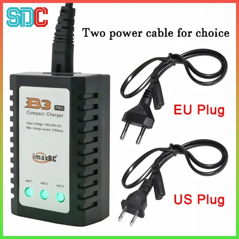 B3 Balanced Battery Charger for B3pro Compact 2S 3S Lipo Lithium Power Supply Universal EU/US Plug RC Helicopter Accessory