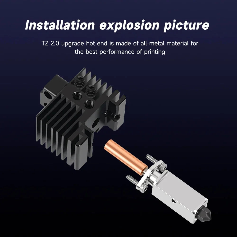 For Bambu Lab X1 Series Hotend Upgrade 2.0 Version Bambulab Bi Metal Fit Bamboo Bambu labs X1 X1C Hot End X1C Thermistor