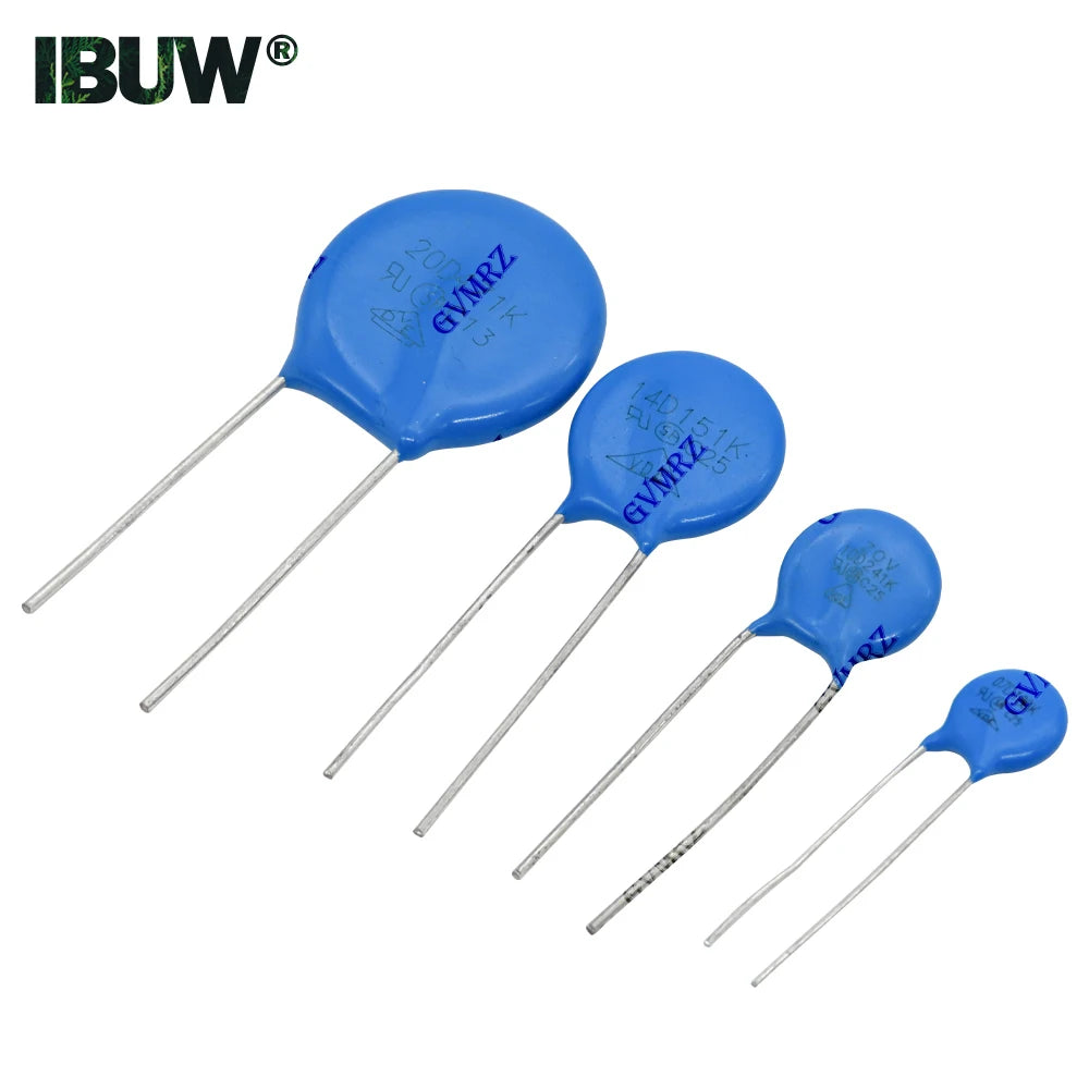 MOV Metal Oxide Varistor DIP Type 07D 10D 14D 20D Series Assorted Models for Electronic Circuit Use