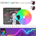 Neon Rope Lights,Flexible Led Rope Lights Control with App/Remote,Multiple Modes Rope Lights,IP65 Outdoor RGB-IC Led Neon Lights