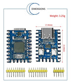 1-20PCS RP2040-Zero RP2040 for Raspberry Pi Microcontroller PICO Development Board Dual-core Cortex M0+ Processor 2MB Flash XCW