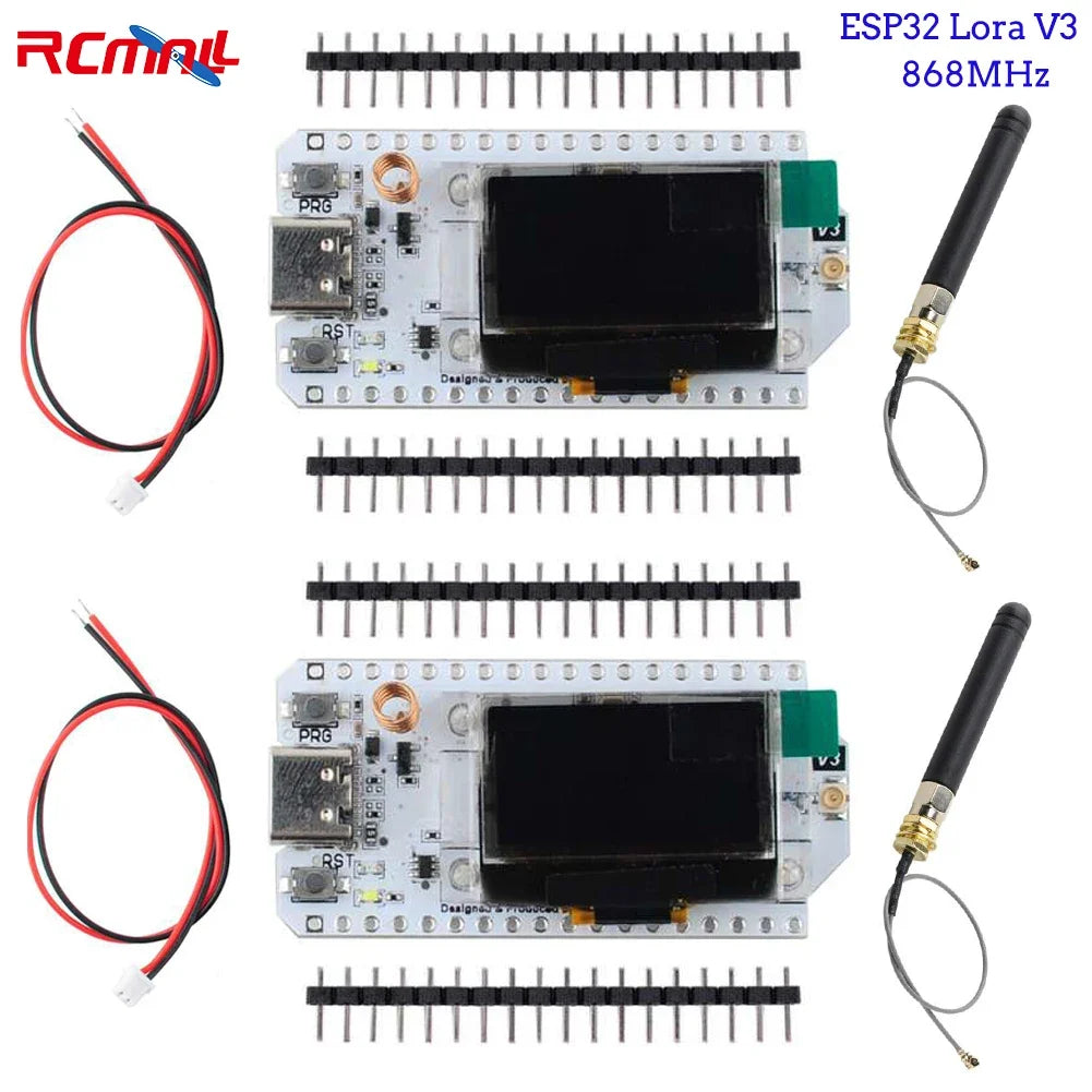 2PCS Heltec LoRa32 V3 868MHz 915MHz Development Board SX1262 0.96 Inch OLED Display BT+WIFI Lora Kit for Arduino IOT Meshtastic