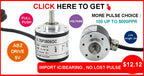 Photoelectric Incremental Rotary Encoder 38S6G5-B-G24N 50/100/200/360/400/500/600PPR AB 2 Phase DC8-24V NPN PNP Optical Encoder