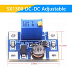 1-10PCS MT3608 SX1308 Adjustable Boost Module DC-DC Step Up Converter Module 2A 2V-24V To 5V 9V 12V 28V Boost Power Supply Board