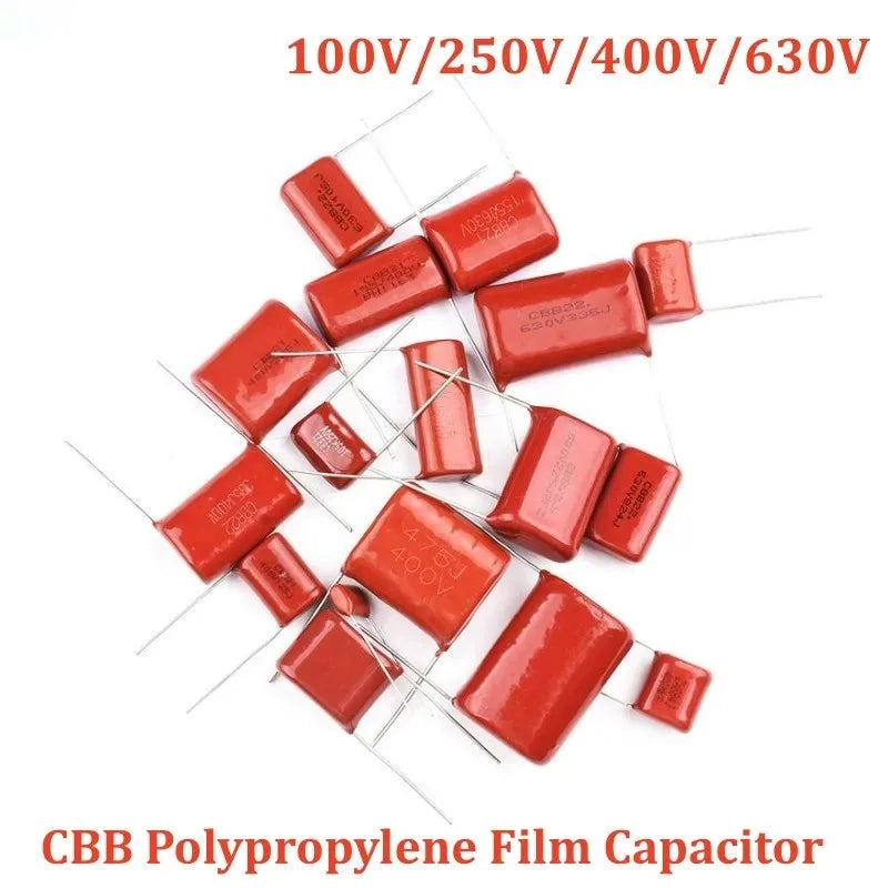 10pcs 250V 450V 106 104 473 474 684 105 225 475 J 100NF 47NF 470NF 680NF 10UF 0.1UF 0.047UF 0.68UF 1UF 2.2UF 4.7UF CBB capacitor