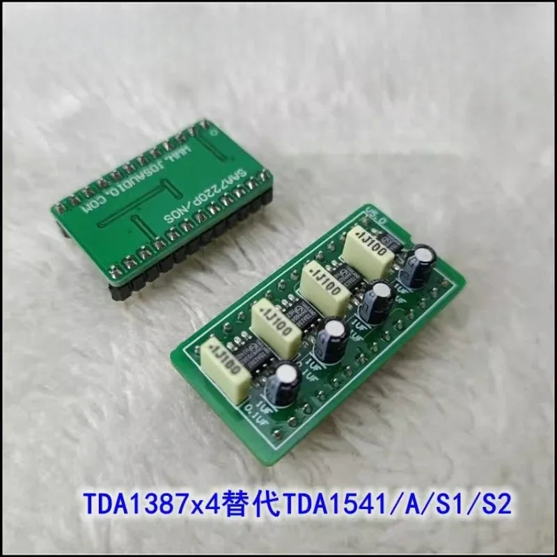 4 and TDA1387 chip directly replace TDA1541 audio decoding board SAA7220PIC digital-to-analog converter