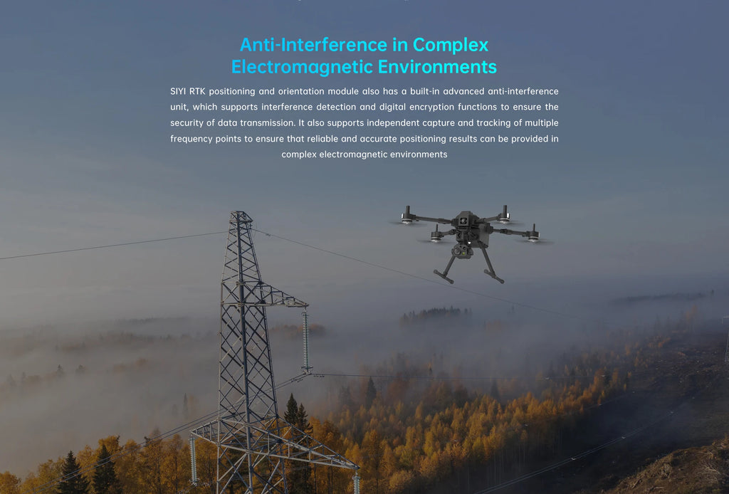 SIYI RTK Positioning and Orientation Module with RM3100 Industrial Magnetic Compass Single-Module Dual-Antenna Orientation