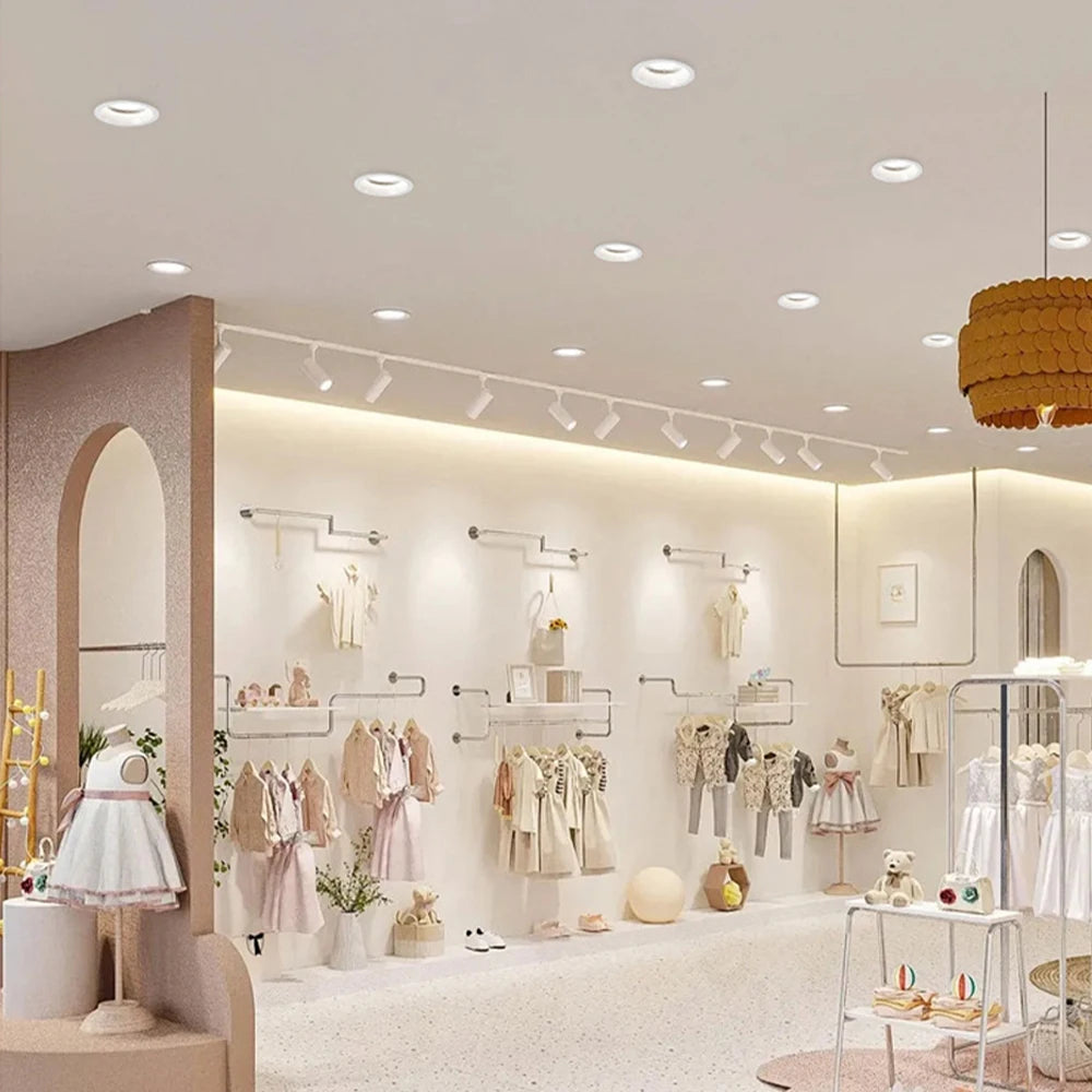 Recessed Round LED COB Ceiling Spot Light 3CCT Tuya Bluetooth/ Zigbee Matter Fixtures Lighting Indoor Smart Lamp Lighting