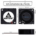 Gdstime 4010 24V Blower 12V 5V Cooler Fan 5015 Radial Fan 50x15MM Turbine Cooling Fan 30MM Micro Fan for 3D Printer Part Cooling