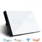 Melery Wifi Smart Tuya Light Switch 4/5/6/8/10 Gang Glass Wall Touch Sensor Alexa Remote Voice Control by Google Home Assistant