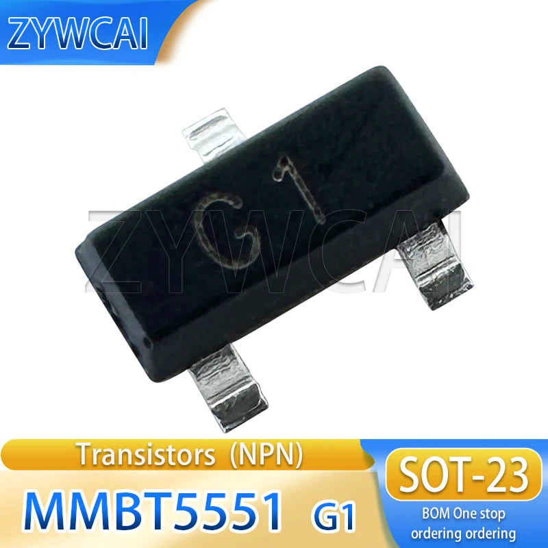 MMBT3904 1AM MMBT5401 2L NPN 50PCS MMBT5551 G1 MMBT3906 2A PNP SOT-23 Transistor (BJT)