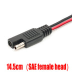 (14.5cm) SAE Connector Cable 12V Quick Disconnect 2 Pin Plug for Automotive Battery Tender Solar Panel Charger Cord Wire Harness