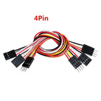 10PCS 2.54MM Pitch Wire Dupont Line Female to Female 1P2 3 4 5 6 Pin Dupont Cable Connector JUMPER CABLE WIRE FOR PCB 3D Printer