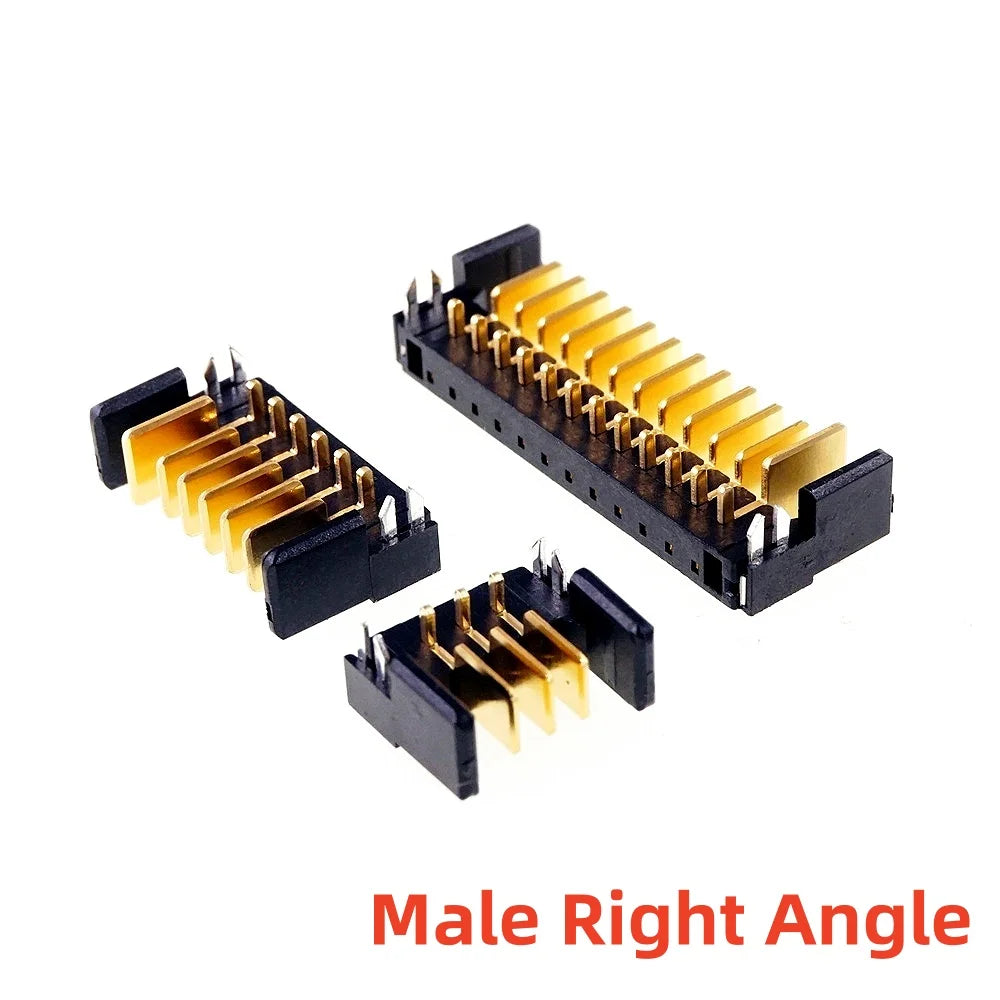 5 20Pcs Blade Male Battery Connector 2.0 MM Pitch 3 4 5 6 7 8 9 10 11 12 Position Right Angle Through Holes Straight PCB Header