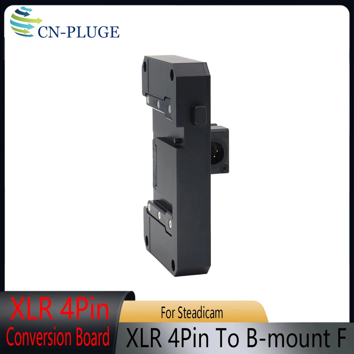XLR 4Pin Male To B-Mount Battery Mount Converter, For Steadicam Power Converter Board