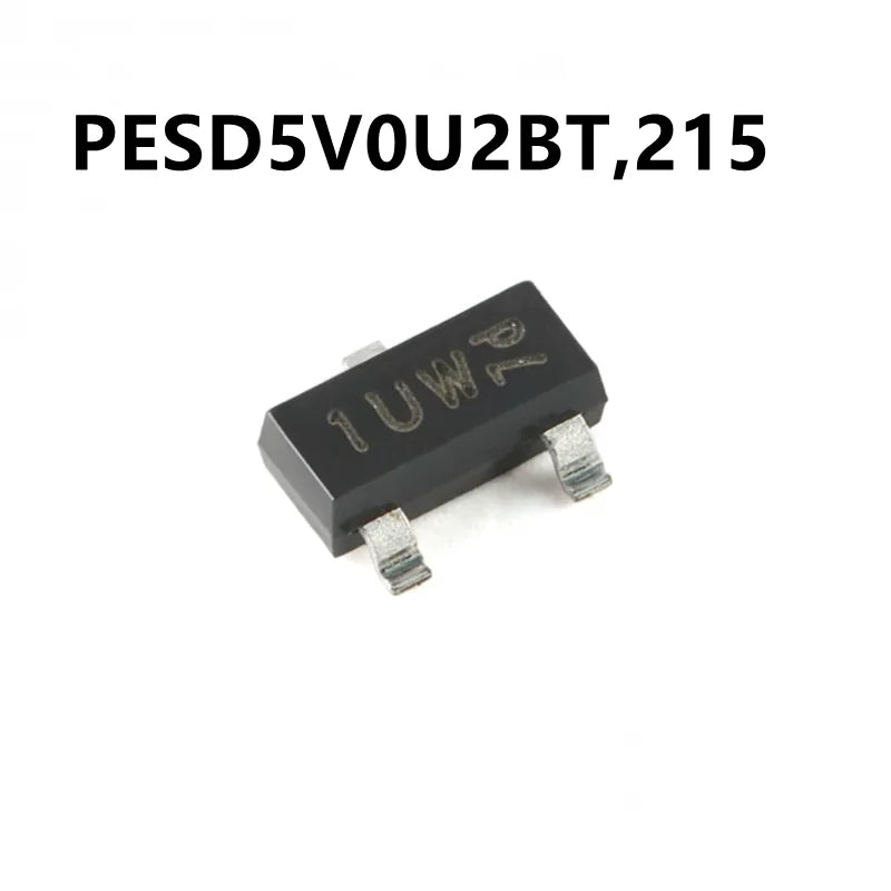 (20pcs) 100% Brand New Original Genuine PESD5V0U2BT,215 Surface Mount SOT-23 Package Ultra-Low Capidirectional Dual ESD Protecti