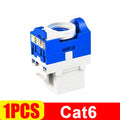 Cat6/Cat6A/Cat5e Tool-Less RJ45 Keystone Jack Network Coupler Ethernet Wall Jack Connectors High-speed RJ45 Keystone Adapters
