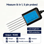 High Precision Agriculture Soil Sensor Moisture Temperature Humidity EC PH NPK with Optional 4-20mA 0-5V RS485 Output