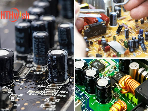 720pcs/set 1UF-470UF Electrolytic Capacitor Kit + 10Ω~1MΩ 1/4W Metal Film Resistor Assortment Set for DIY Electronic Repair
