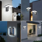 1~2Pack Solar Lights Outdoor Foldable 3 Modes LED Light Motion Sensor Waterproof Wall Lamps for Fence Yard Garden Garage