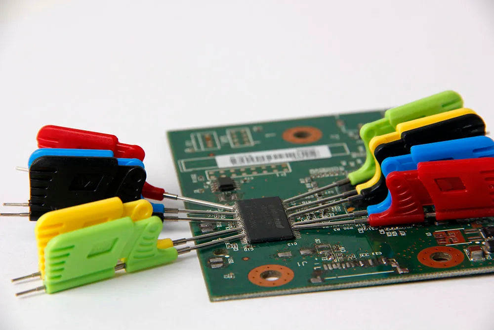 10PCS Universal IC Chip Micro IC Clamp SOP SOIC TSSOP TSOP SSOP MSOP PLCC QFP TQFP LQFP SMD IC Chip Pin Clip DIP Logic Analyzer
