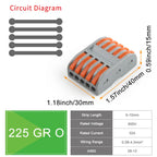 10/50Pcs Mini Fast Wiring Cable Connectors Lever 28-12 AWG Universal Lever Wire Nut Electrical Connectors Push-in Home Terminal