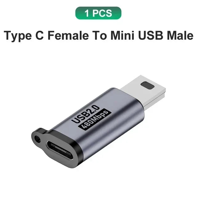 USB C Adapter Type C To Micro To Mini USB Female Converters for IPhone 14 13 Xiaomi Samsung for Lightning Male Charger Adapter