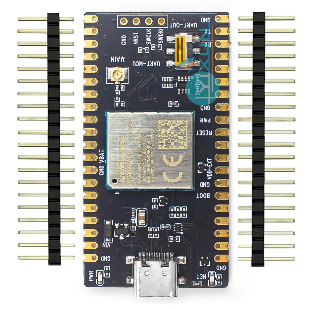 Quectel EG800Q-EU MCU STM32 40PIN DIP PCBA LTE CAT1 Module For Europe 2.4G WIFI Scan B1/B3/B5/B7/B8/B20/B28 Band SMS USB UART