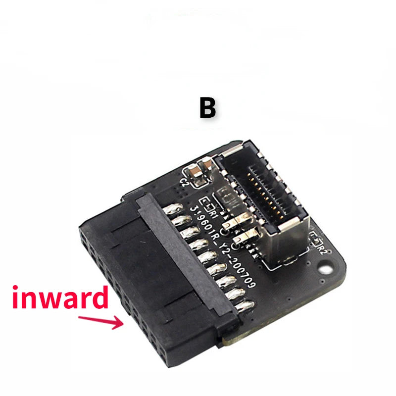 Type C USB3.1 Front Panel Socket USB 3.0 19 Pin to TYPE-E 20Pin Header Extension Adapter for ASUS Motherboard