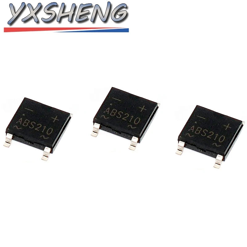 20PCS ABS210 SOP-4 2A 1000V SMD Bridge Rectifier