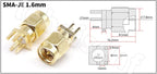 SMA Female Jack Male Plug Adapter Solder Edge PCB Straight Right angle Mount RF Copper Connector Plug Socket
