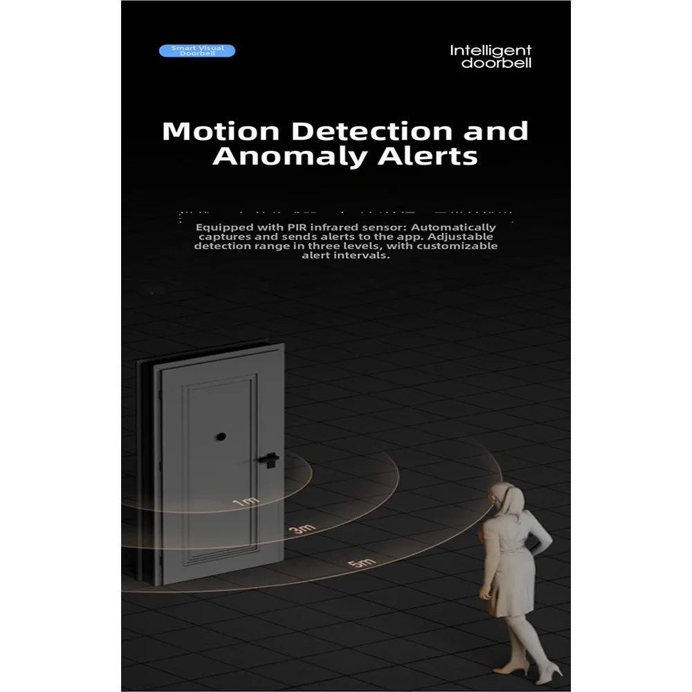 WIFI Video Doorbell App Smart Home Door Bell Wireless Security Camera Doorbell PIR Motion Detection IR Night Vision