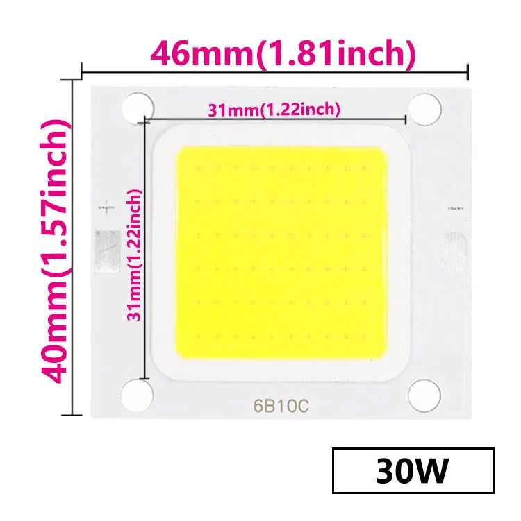 10Pcs Super Power LED Chip 100W 70W 50W 30W 20W 10W 27-36V For Floodlight Spotlight Bulbs Diode LED Ceiling Light Lamp Source