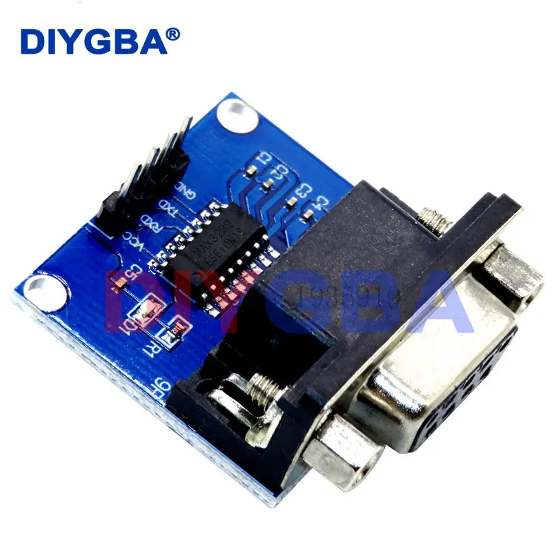 100pcs/lot MAX3232 RS232 to TTL Serial Port Converter Module DB9 Connector MAX232