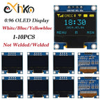 0.96 Inch OLED Display Module SSD1315 I2C IIC SPI Serial 128X64 LCD 4 Pin YellowBlue White for Arduino Pin Headers Soldered
