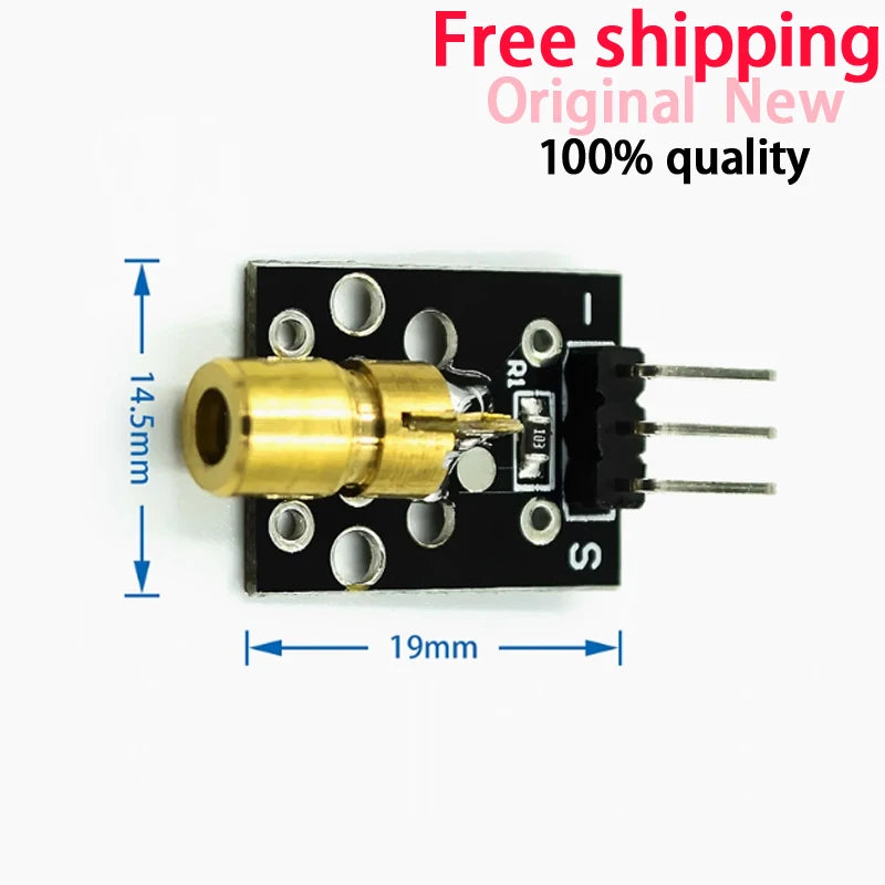 (5-20piece) KY-008 3pin 650nm Red Laser Transmitter Dot Diode Copper Head Module in stock