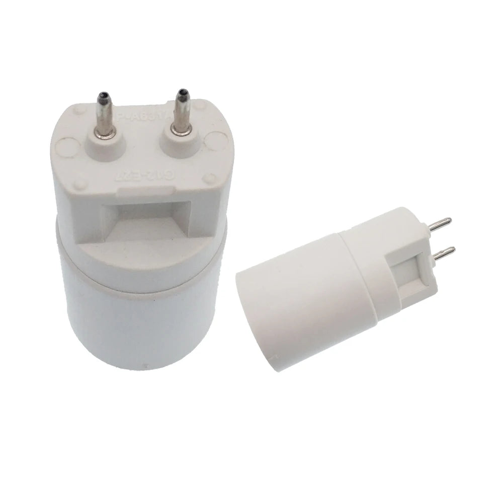 2pcs G12 To E26/E27 Light Socket Adapter 2Pin PAR30 CDM-T HCI-T Metal Halide LED Halogen Lamp Base Holder Converter CE ROhs