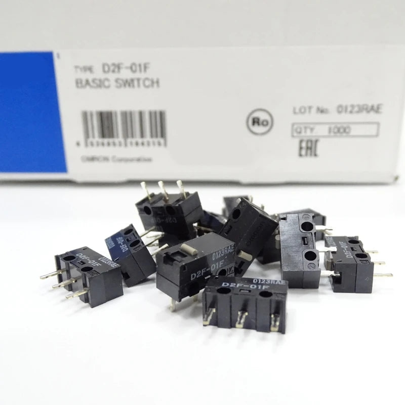 2/10PCS Mouse Micro Switches Original D2F-01F (10M Clicks) Mouse Button