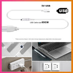 5V USB RGB LED Neon Strip Light 24key Remote Control Adhesive Tape 3535 108LED/m 6x12mm Waterproof Flexible Lamp Home Decoration