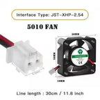 3010 4010 5010 3D Printer Cooling Fan, 12V 24V 5V 2Pin Low Noise, for Ender 3-Style J-Head Heatsink