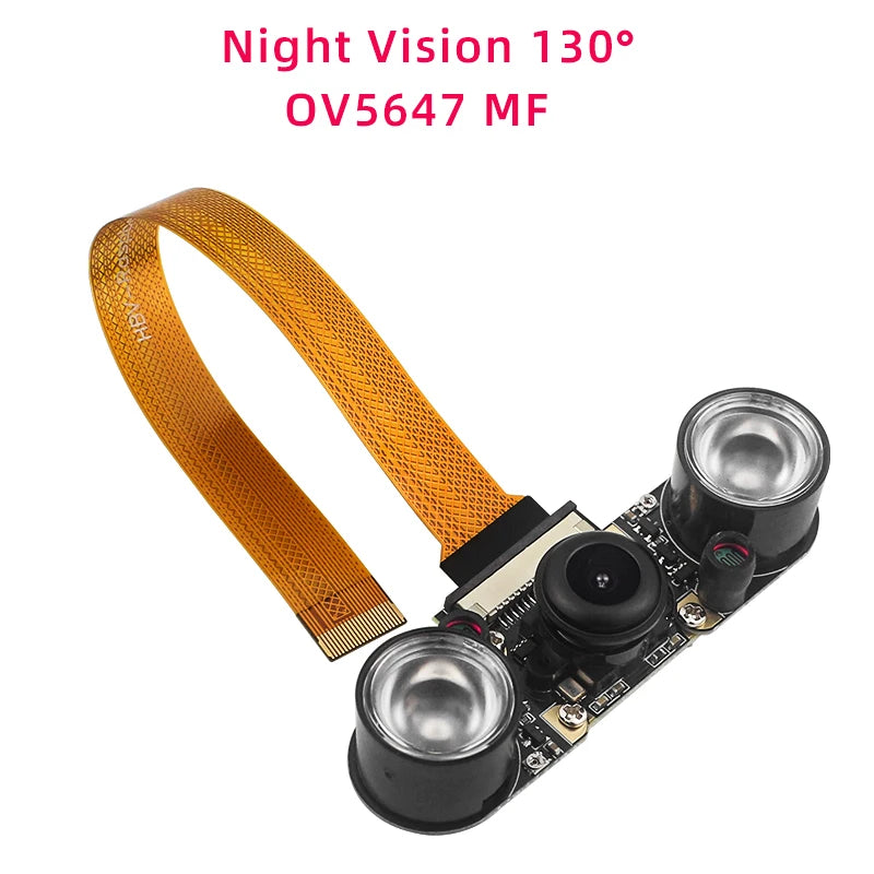 Raspberry Pi 5 Camera 5MP 1080P Optional Night Vision Wide Angle IR-CUT FF AF Cameras for RPI 5 Pi5 Zero