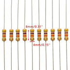 300Pcs/Set Resistor Assortment Kit Set 1Ohm-3M 0.5W Carbon Film Metal Resistors DIY Resistance Assorted Kit 470R 560R 2.7K 10K