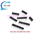 20pcs Resistor Network A05 A06 A07 A08 A10 A09-103G 10K 100K 1K 4K7 470R 330R 220R 100R Ohm DIP 9pin 10pin 7pin 5pin
